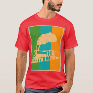 Dampflokomotiven der Eisenbahn Retro-Dampfloks T-Shirt