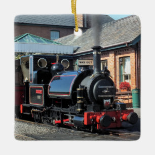 DAMPFLOKOMOTIVEN KERAMIKORNAMENT