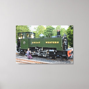 DAMPFLOKOMOTIVEN LEINWANDDRUCK