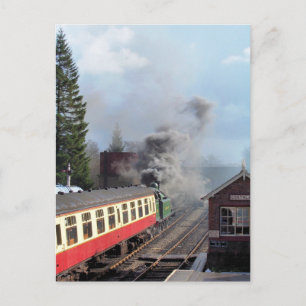 DAMPFLOKOMOTIVEN POSTKARTE