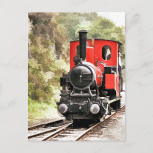 DAMPFLOKOMOTIVEN POSTKARTE