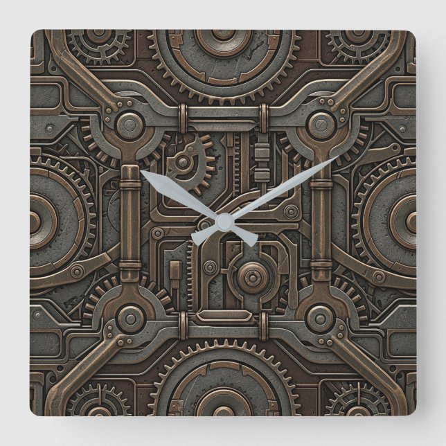Dampfluhrwerk Wanduhr (Vorderseite)