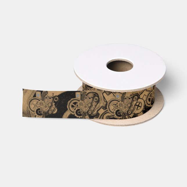 Dampfmaschine (Brassy) Satinband (Spule)