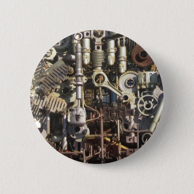 Dampfmaschine Button (Vorderseite)