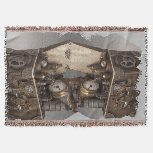 Dampfmaschine - Vintage Schatztruhe Decke (Vorderseite)