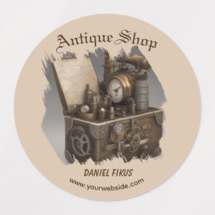 Dampfmaschine - Vintage Schatztruhe Etiketten