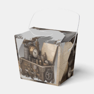 Dampfmaschine - Vintage Schatztruhe Geschenkschachtel