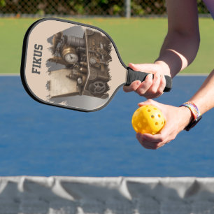 Dampfmaschine - Vintage Schatztruhe Pickleball Schläger