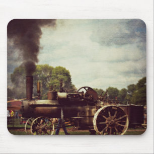 Dampfmaschinen aus alter Zeit, Traktoren aus alter Mousepad