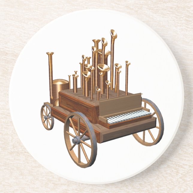 Dampforgan Getränkeuntersetzer (Vorne)