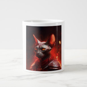 Dampfpanther-Sphinx-Katze-Krieger sieht wild aus Jumbo-Tasse