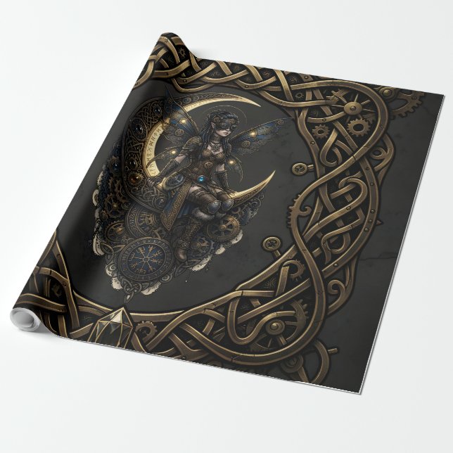 Dampfpunk-Elfenhüterin.  Geschenkpapier (Ungerollt)