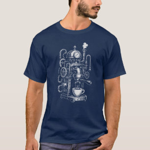 Dampfpunk-Kaffeemaschine T-Shirt