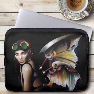 Dampfpunk Mechanische Feenflügel Schutzbrille Laptopschutzhülle