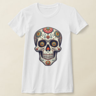 Dampfpunk-Zuckerschädel T-Shirt