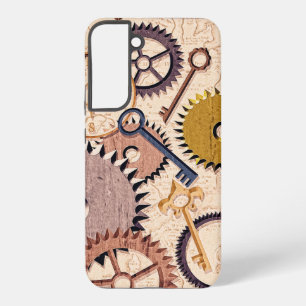 Dampfrad, Getriebe, Schlüssel, Alte Ölfarbe Samsung Galaxy Hülle