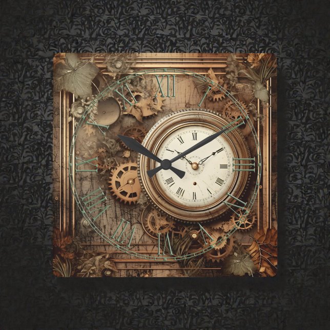 Dampfräduhren & Zahnräder Wanduhr (Von Creator hochgeladen)