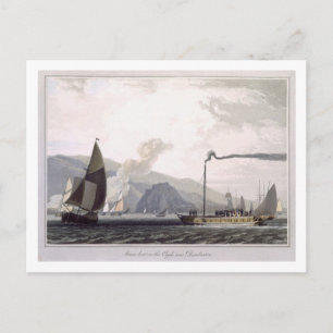 Dampfschiff auf dem Clyde bei Dumbarton, von 'A Vo Postkarte