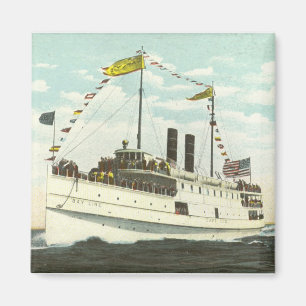 Dampfschiff-Bucht-Linie - Cape Cod Magnet