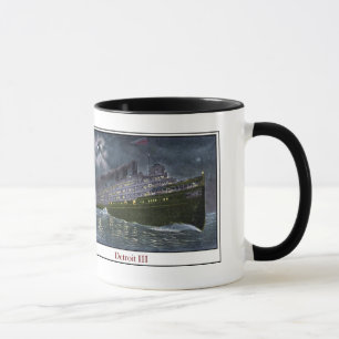 Dampfschiff Detroit III Tasse