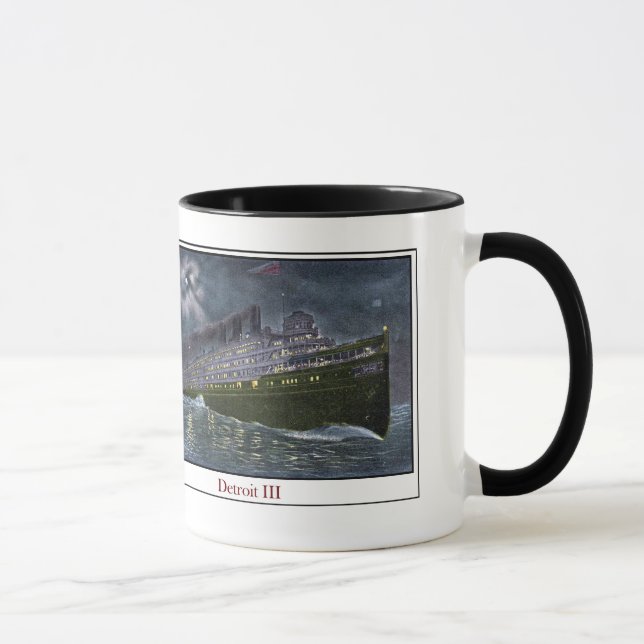 Dampfschiff Detroit III Tasse (Rechts)