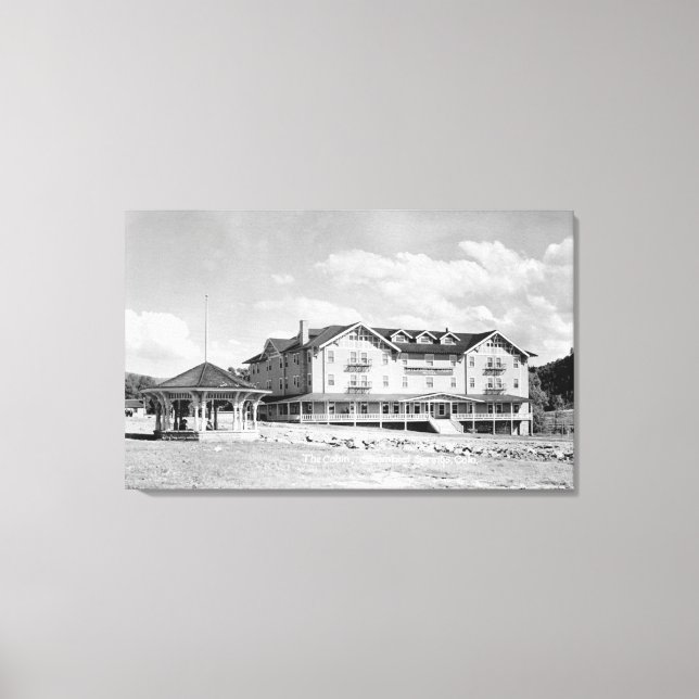Dampfschiff Federn, CO Lodge und Kabinen Fotograf Leinwanddruck (Vorderseite)