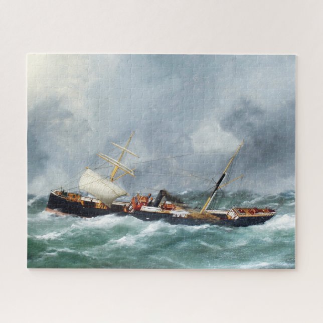 Dampfschiff Finsbury 1881 (Horizontal)