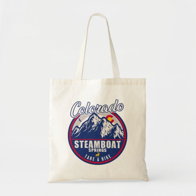 Dampfschiff Springs Colorado Berg Skiwandern Tragetasche (Vorne)