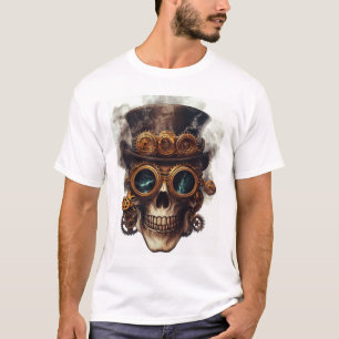 Dampfsk Skull-Maschine T-Shirt