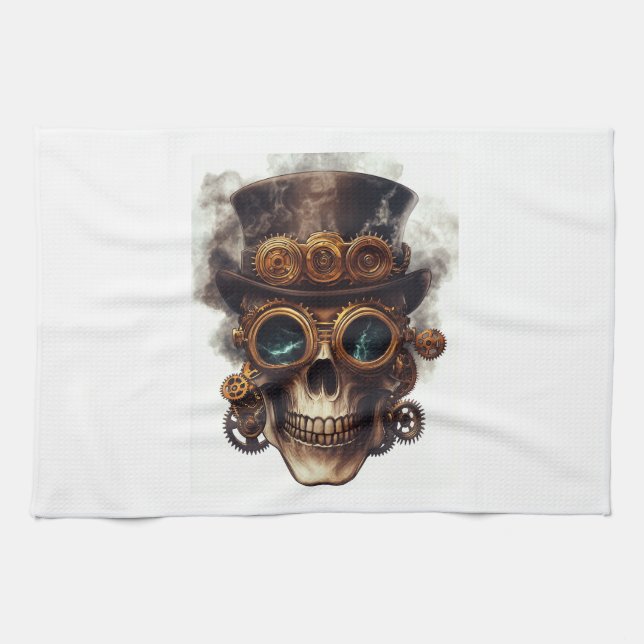 Dampfsk Skull-Motor Geschirrtuch (Horizontal)