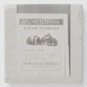 Dampfturbinen-Keramik-Trivet aus Westinghouse Steinuntersetzer