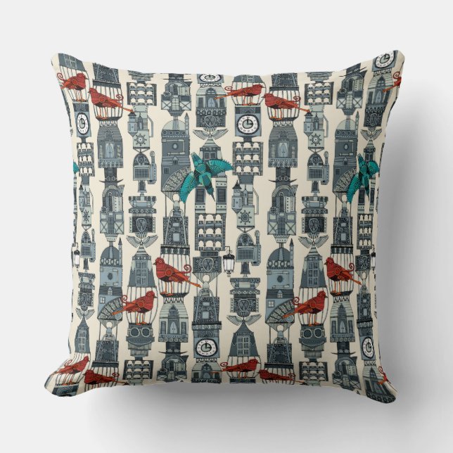 Dampftürme Kissen (Vorderseite)