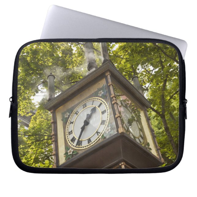 Dampfuhr im Stadtteil Gastown Laptopschutzhülle (Vorderseite)