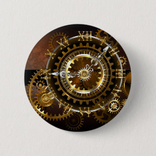 Dampfuhr mit antiken Gängen Button