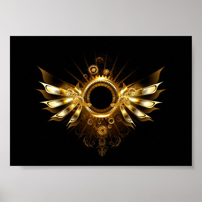 Dampfwelt Flügel Poster (Vorne)
