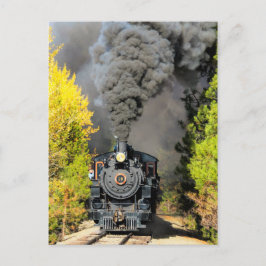 Dampfzug 19 postkarte