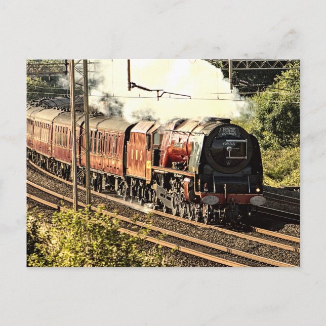 Dampfzug auf dem Land (5503) Postkarte (Vorderseite)