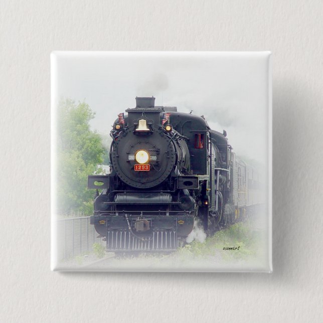 Dampfzug Button (Vorderseite)