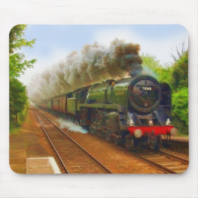 Dampfzug der britischen Eisenbahn Art IV Mousepad (Vorne)