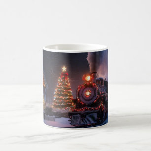 Dampfzug durch die Weihnachtsstadt Kaffeetasse