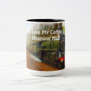 Dampfzug für Zugführer Art III Zweifarbige Tasse