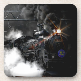 Dampfzug Getränkeuntersetzer