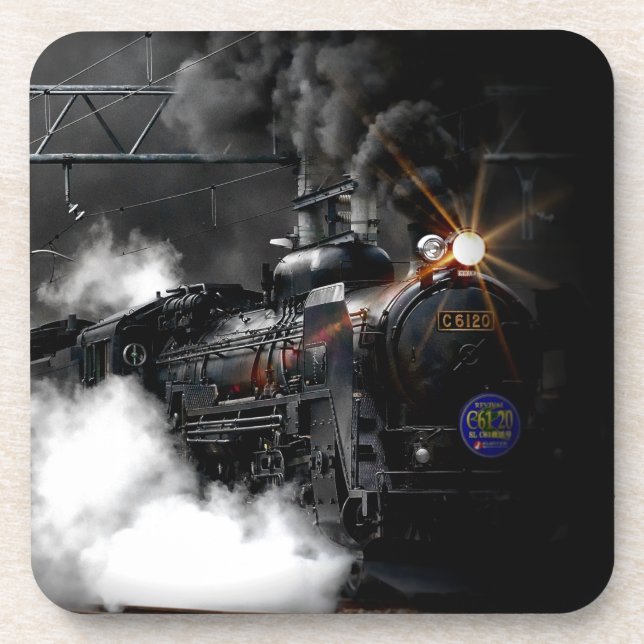 Dampfzug Getränkeuntersetzer (Vorderseite)