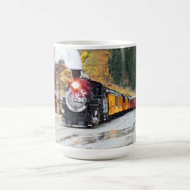 Dampfzug in Silverton Kaffeetasse (Mittel)