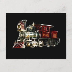 Dampfzug Lokomotive Motor Postkarte