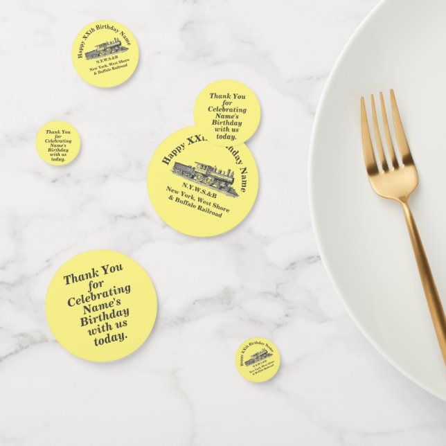 Dampfzug Man's Geburtstagsparty Table Confetti Konfetti (Gruppe)