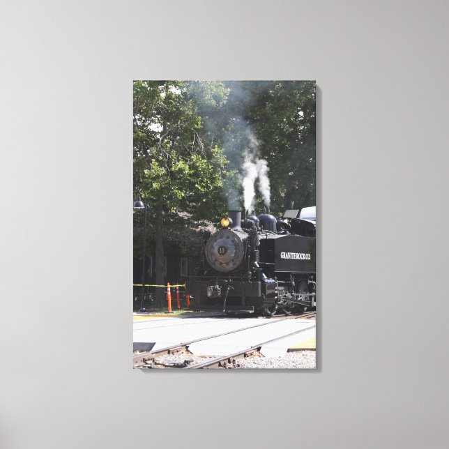 Dampfzug Motor Train Canvas Print Leinwanddruck (Vorderseite)