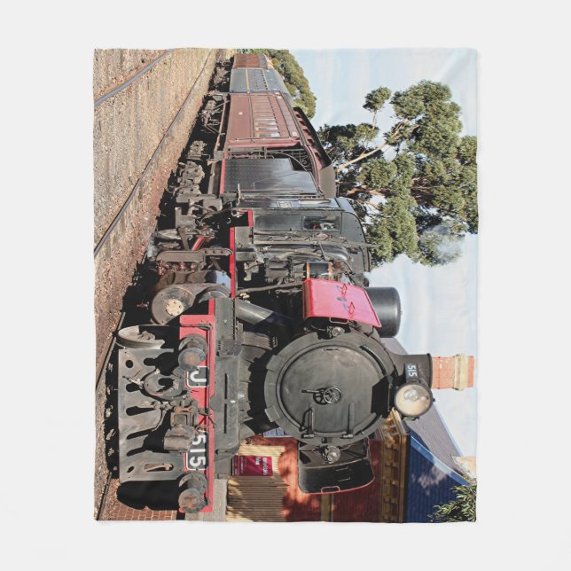 Dampfzug-Motorlokomotive, Australien Fleecedecke (Vorderseite)