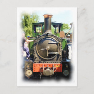 DAMPFZUG POSTKARTE