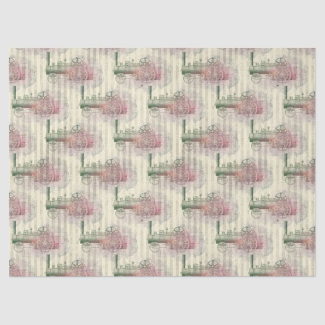 Dampfzug und Motor-Entflechtung Seidenpapier (Vorderseite)